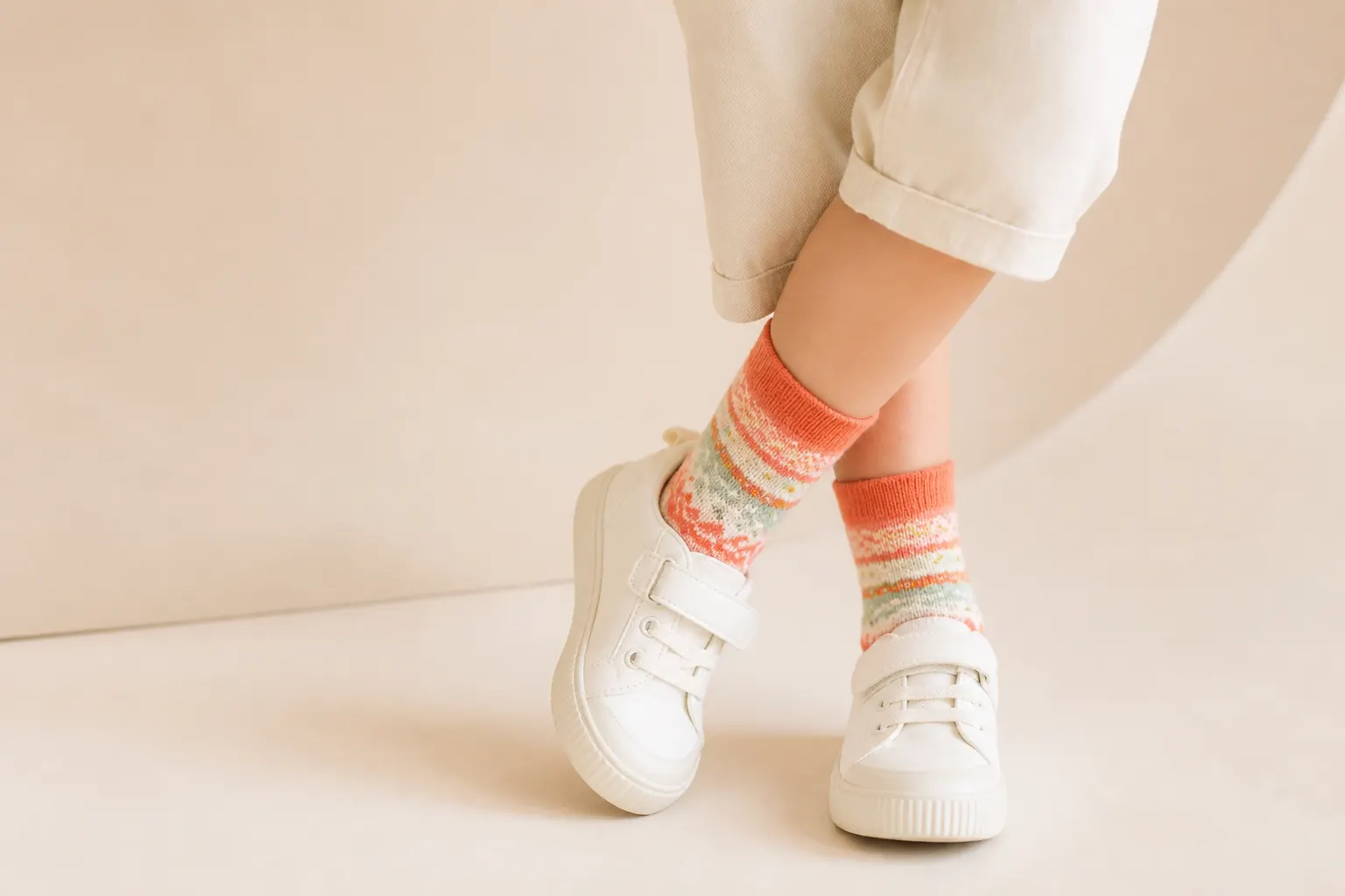 Bé sử dụng tất Cunchici trong không gian ấm áp